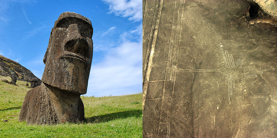 The Purpose of 'Moai Statues of Easter Island' and 'Nazca Lines'